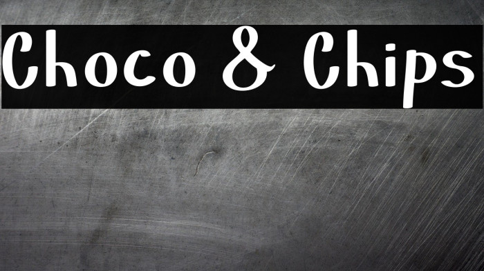 Choco & Chips Font examples