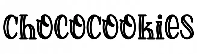 Choco Cookies  Frei Schriftart Herunterladen