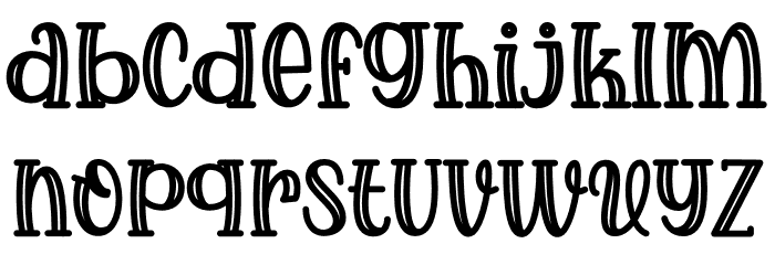 Choco Cookies Font LOWERCASE