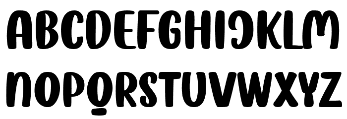Choco Crunch Font LOWERCASE