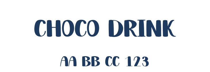 Choco Drink Font Preview