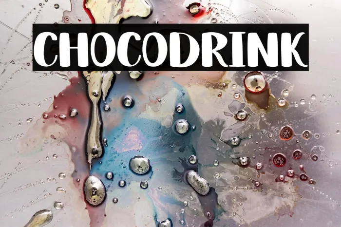 Choco Drink Example 2