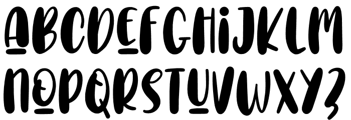 Choco Letter Font LOWERCASE