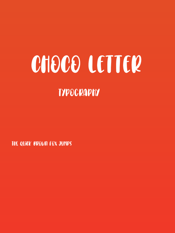 Choco Letter Poster