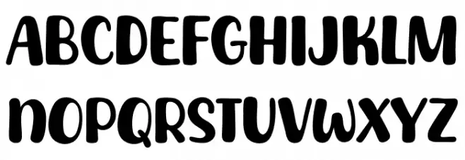 Choco Shake Font Litere mari