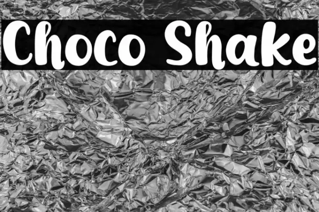 Choco Shake Font examples
