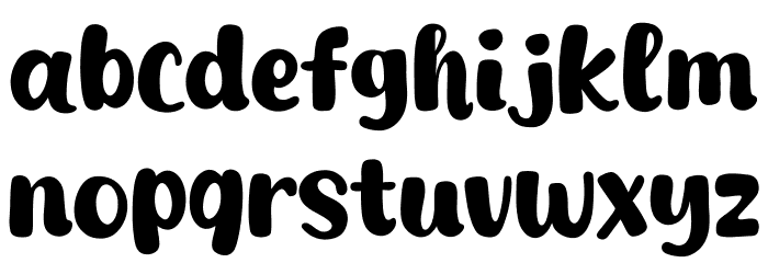 Choco Shake Font LOWERCASE