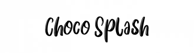 Choco Splash  font caratteri gratis