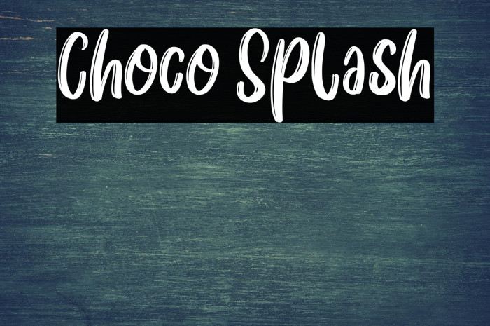Choco Splash Example 2