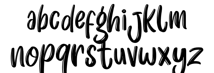 Choco Splash Font LOWERCASE