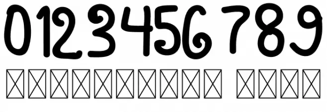 ChocoLate Chips Font OTHER CHARS