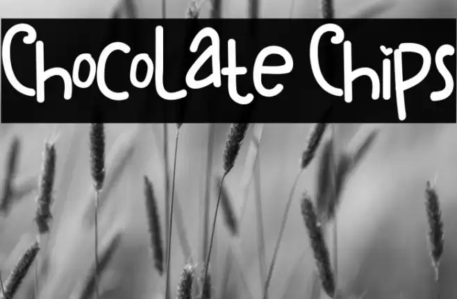 ChocoLate Chips Font examples