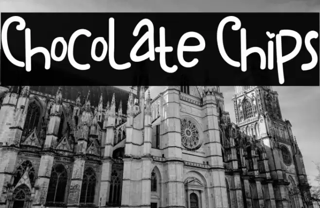 ChocoLate Chips Font examples