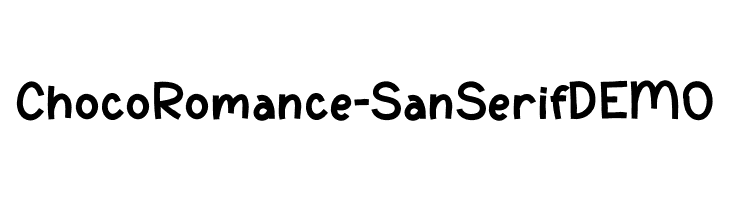 ChocoRomance-SanSerifDEMO  les polices de caractères gratuit tlcharger