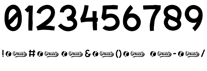ChocoRomance-SanSerifDEMO Font OTHER CHARS