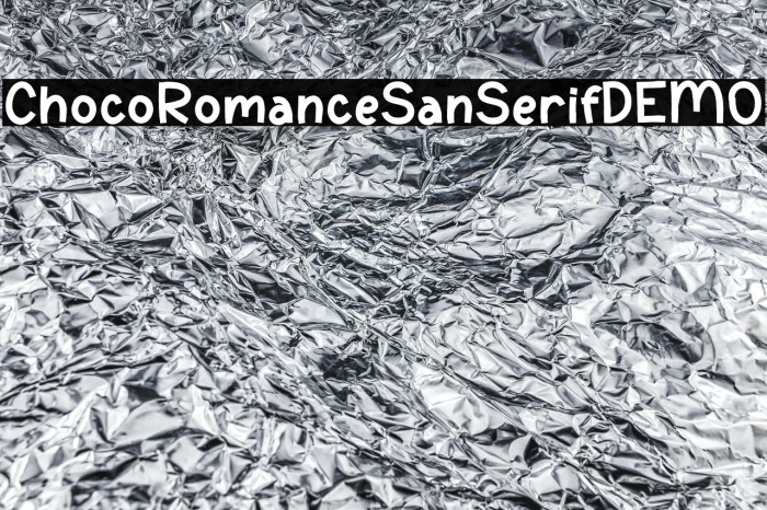 ChocoRomance-SanSerifDEMO Example 1