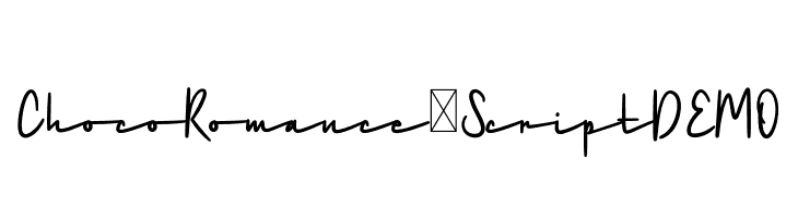 ChocoRomance-ScriptDEMO  Free Fonts Download
