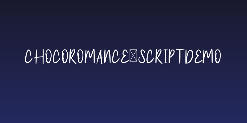 ChocoRomance-ScriptDEMO Social Header