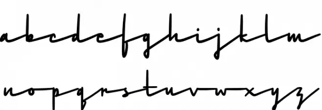 ChocoRomance-ScriptDEMO फ़ॉन्ट लोअरकेस