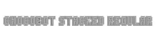 Chocobot Stacked Regular  Fuentes Gratis Descargar