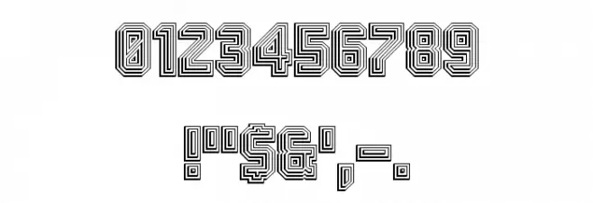 Chocobot Stacked Regular Font OTHER CHARS