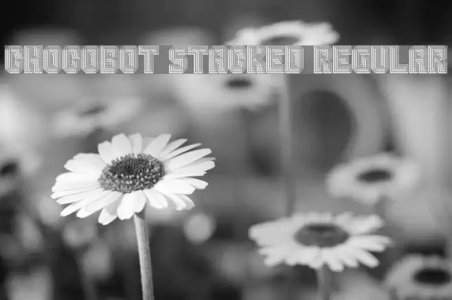 Chocobot Stacked Regular Font examples