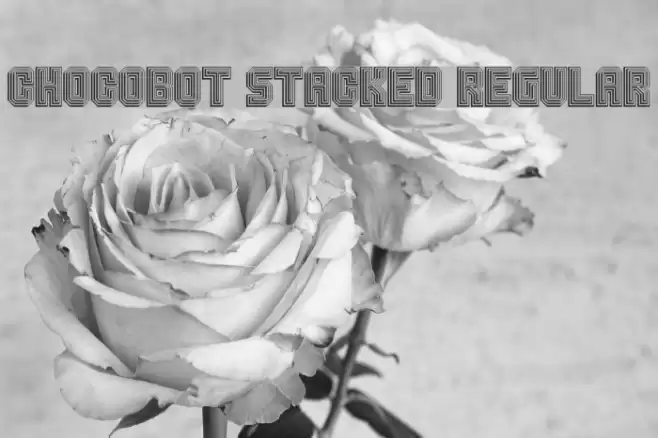 Chocobot Stacked Regular Font examples