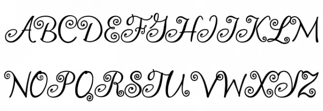 Chocogirl Font UPPERCASE