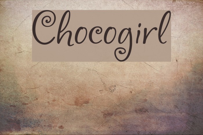 Chocogirl Шрифт - FFonts.Net