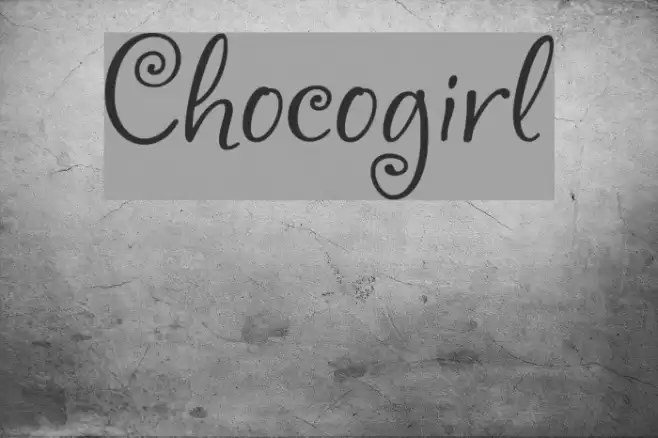 Chocogirl Font examples