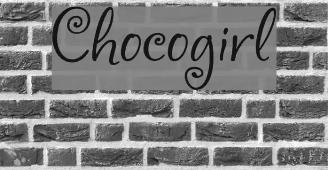 Chocogirl Font examples