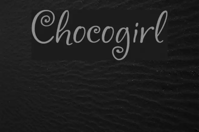Chocogirl Font examples