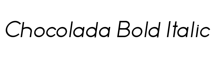 Chocolada Bold Italic  Скачать бесплатные шрифты