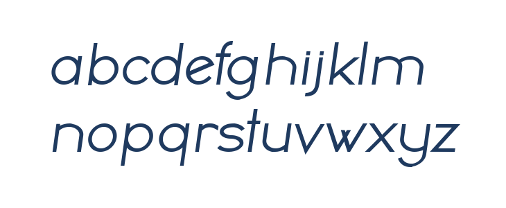 Chocolada Bold Italic Lowercase