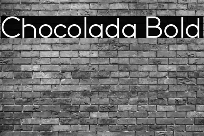 Chocolada Bold Font examples