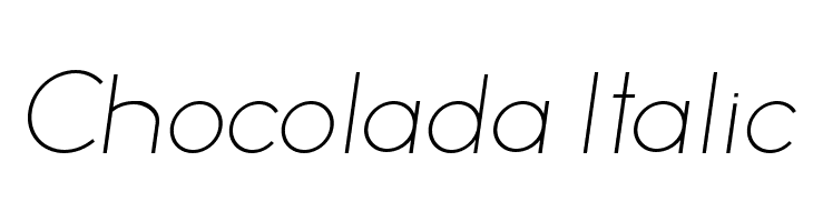 Chocolada Italic  नि: शुल्क फ़ॉन्ट्स डाउनलोड