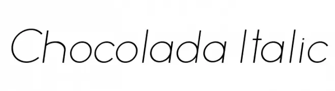 Chocolada Italic  les polices de caractères gratuit tlcharger
