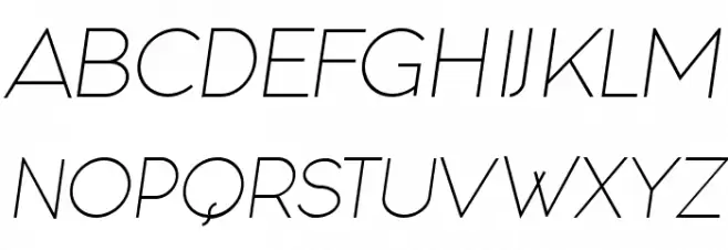 Chocolada Italic 字体 大写