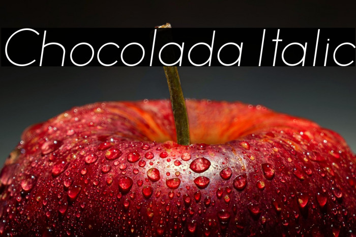 Chocolada Italic Example 1