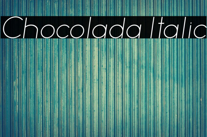 Chocolada Italic Example 2