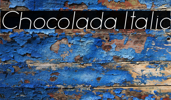 Chocolada Italic Example 3