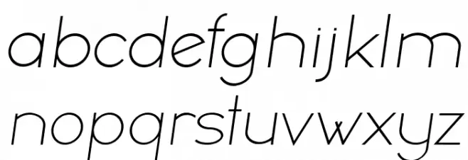 Chocolada Italic Font LOWERCASE