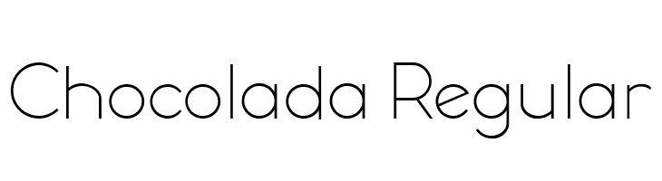 Chocolada Regular  font caratteri gratis