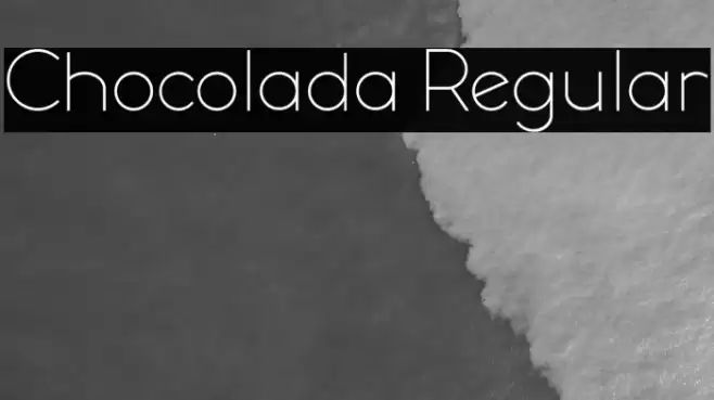 Chocolada Regular Font examples