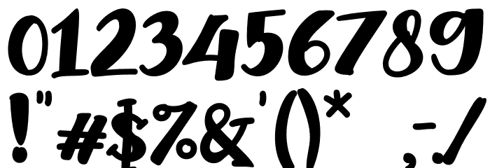 Chocolate Banana Font OTHER CHARS