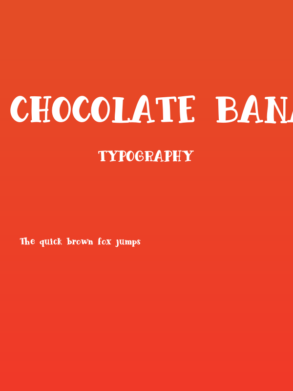 Chocolate Banana Poster