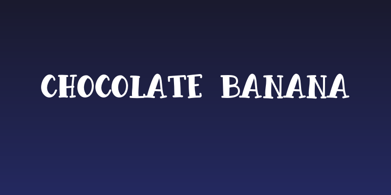 Chocolate Banana Social Header