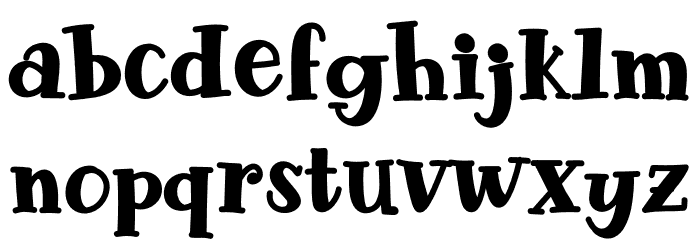 Chocolate Banana Font LOWERCASE