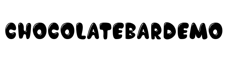Chocolate Bar Demo Font