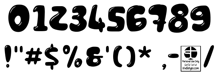 Chocolate Bar Demo Font OTHER CHARS